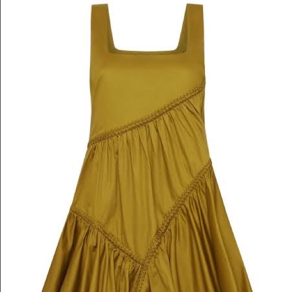 AJE Casablanca Sleeveless Braided Mini Dress - Olive Green • Size 14 RRP $395 - Picture 3 of 10